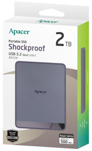 SSD накопитель Apacer as724 2Tb Type-C 3.2 (Gen 2) (ap2tbas724m-1) - изображение 5