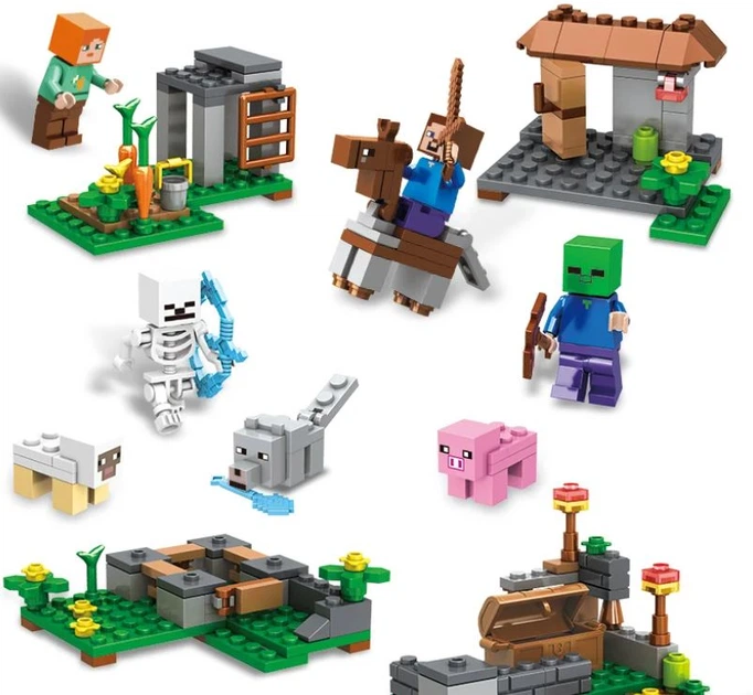Конструктор Minecraft 13824 Битва на скелі 231 деталей Майнкрафт MineWorld My World - зображення 2