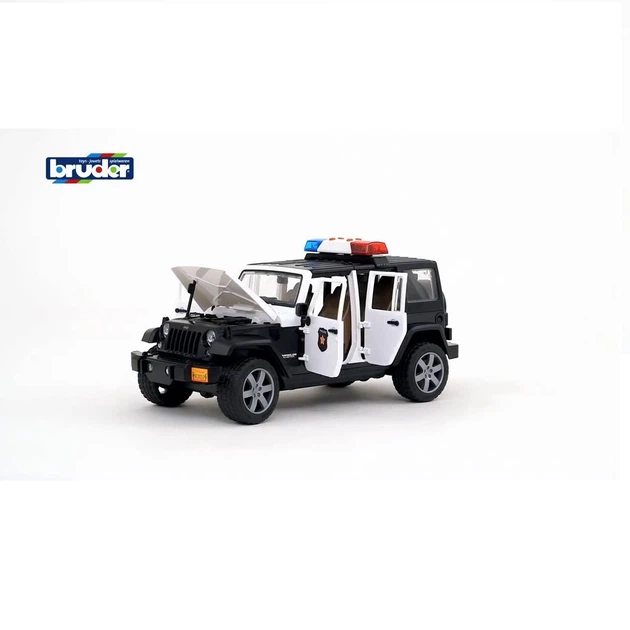 Автомодель Bruder Поліцейський автомобіль Jeep Wrangler Unlimited Rubicon з фігуркою, світло, звуки 1:16 (02526) - зображення 3