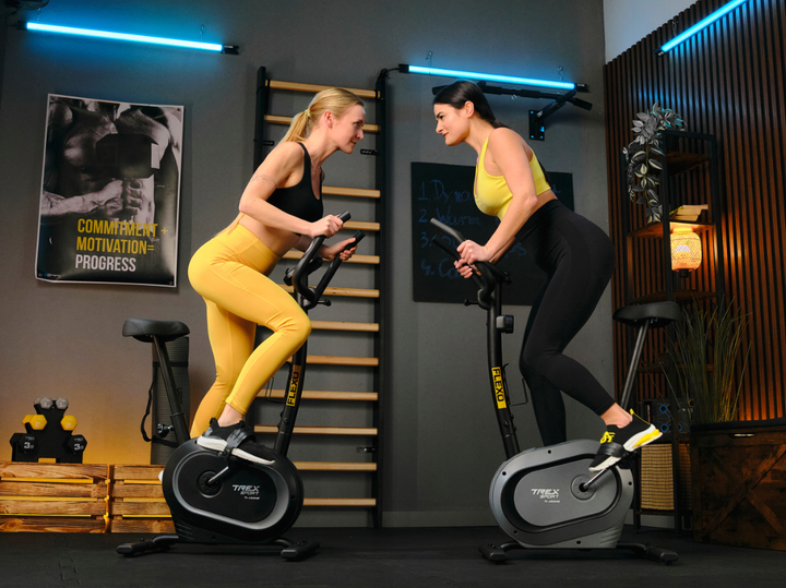 Вертикальный магнитный велотренажер Trex Sport TX-340XB серый - Фото 4 Вертикальный магнитный велотренажер Trex Sport TX-340XB серый - изображение 4