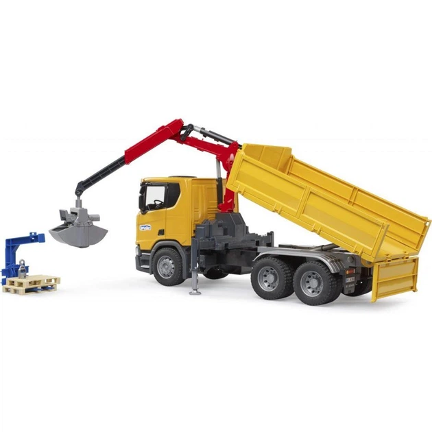 Автомодель Bruder Самоскид Scania Super 560R з краном-маніпулятором та аксесуарами 1:16 (03551) - зображення 7