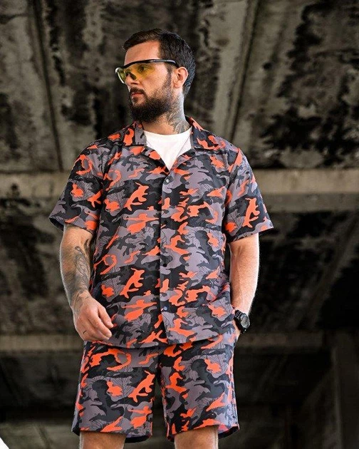 Летний мужской костюм футболка+шорты L/XL цветной мультикам (93099) - изображение 2