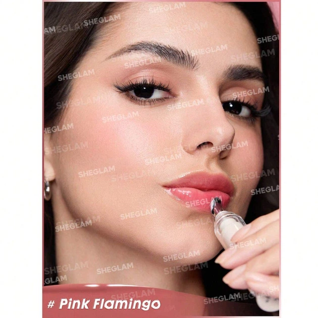 Блиск для губ Sheglam Booster Shine Plumping Lip Gloss Pink Flamingo - зображення 2