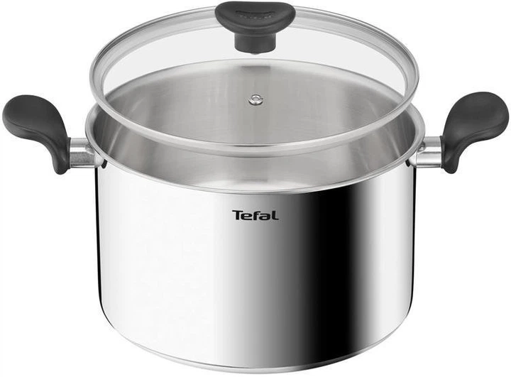 Кастрюля с крышкой и паровой корзиной Tefal Primary 24 см 9 л (E3089514) - изображение 2
