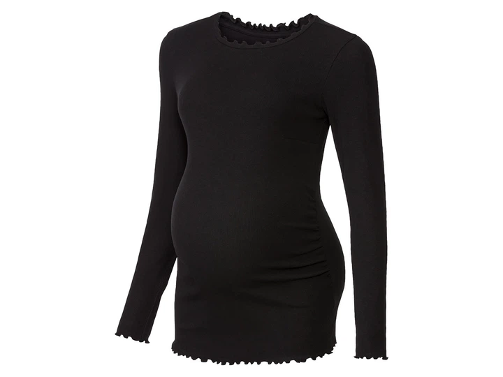 Футболка-лонгслив для беременных для женщины Esmara LYCRA® 426918 S Черный - Фото 1 Футболка-лонгслив для беременных для женщины Esmara LYCRA® 426918 S Черный - изображение 1