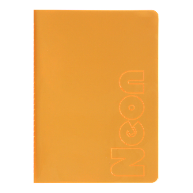 Книга записна А5 BM.24822180-11 NEON 80 арк кліт.,зшита обкладинка PVC,помаранчева - Фото 1 Книга записна А5 BM.24822180-11 NEON 80 арк кліт.,зшита обкладинка PVC,помаранчева - зображення 1