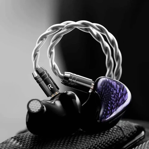 Наушники Kinera Celest Wyvern внутриканальные гибридные Hi-Fi проводные с 10 мм динамическим драйвером LCP диафрагмой 2Pin коннектором 0.78 мм 3.5 мм штекером для гейминга и музыки Черные - изображение 3