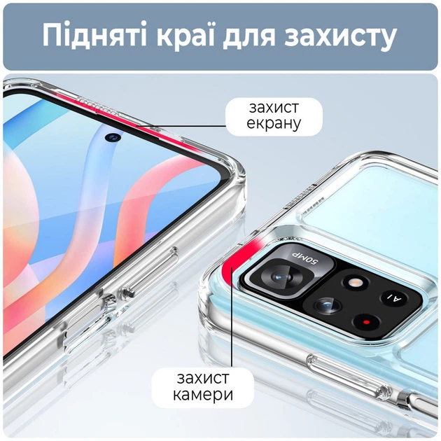 Силиконовый чехол Space Poco M4 Pro 5G (прозрачный) (40384) - Фото 3 Силиконовый чехол Space Poco M4 Pro 5G (прозрачный) (40384) - изображение 3