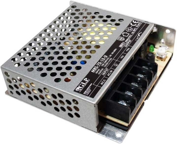 Zasilacz GLP IP20, 75W, 15V, 5A (MRS-75-15-U-C) (5902135152317) - obraz 1