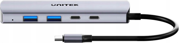 USB-hub Unitek uHUB Q4 4-in-1 10Gbps USB-C Hub with 2 USB-A & 2 USB-C Ports (H1112DGY01) - obraz 6