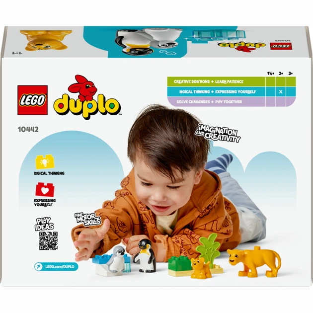 Конструктор LEGO Сімейство диких тварин: Пінгвіни та Леві (10442) - Фото 3 Конструктор LEGO Сімейство диких тварин: Пінгвіни та Леві (10442) - зображення 3