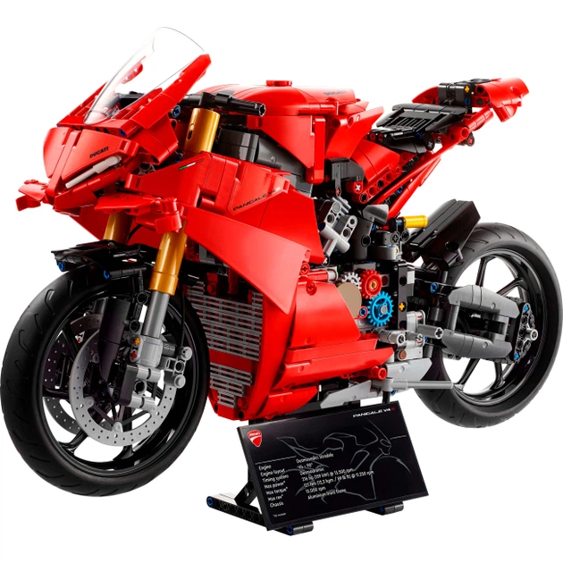 Конструктор Lego Technic Мотоцикл Ducati Panigale V4 S (42202) - Фото 2 Конструктор Lego Technic Мотоцикл Ducati Panigale V4 S (42202) - изображение 2