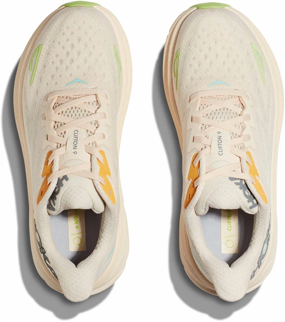 Женские кроссовки HOKA ONE ONE CLIFTON 9 1127896 VLS 36,5 (EU 36 2/3, USA 5,5B, 22,5 см) пудровые - изображение 2