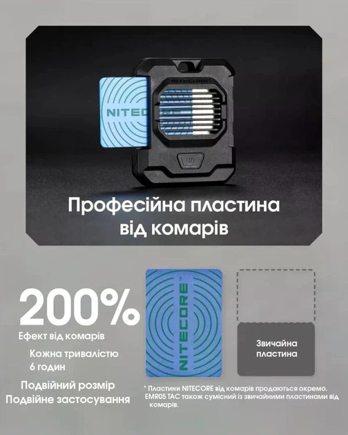 Фумігатор Nitecore EMR05 TAC (USB-C) - Фото 12 Фумігатор Nitecore EMR05 TAC (USB-C) - изображение 12