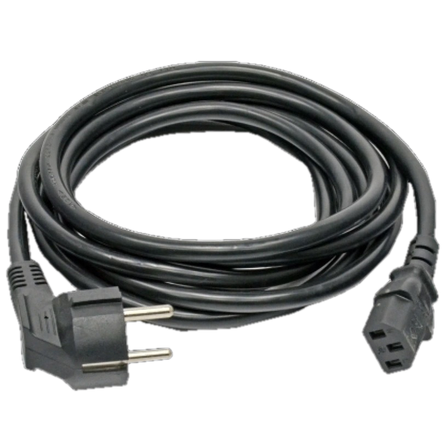 Шнур питания Kingda 3 м 3x1.5 мм² с разъемами C13 и CEE 7/7 Black - изображение 4