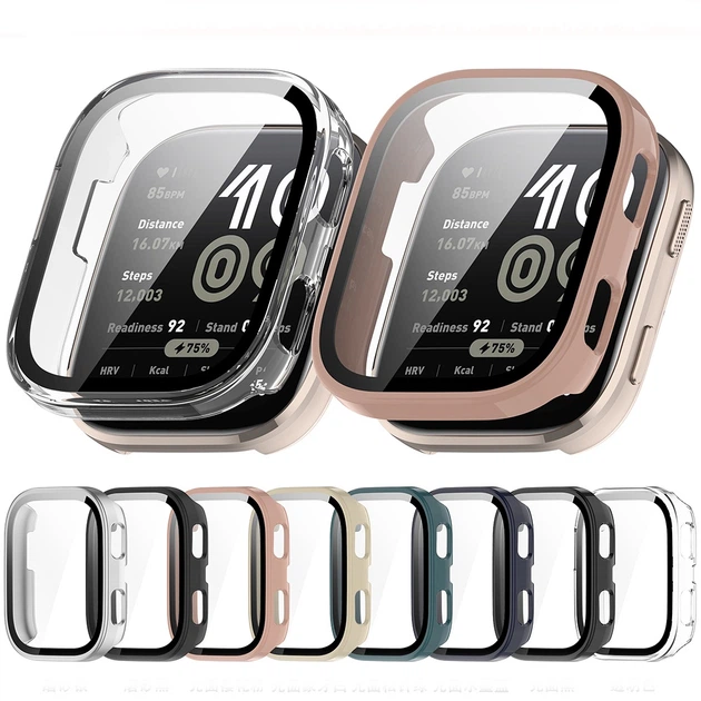 Чохол із захисним склом Protective Cover with Glass для Amazfit Bip 6 black - зображення 2