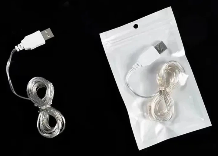 Гирлянда нить USB LED 5M 50 светодиодов теплый - изображение 3