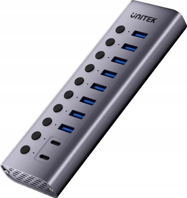 USB-hub Unitek 10-in-1 Individual Switches (H1315B01-EU) - obraz 1