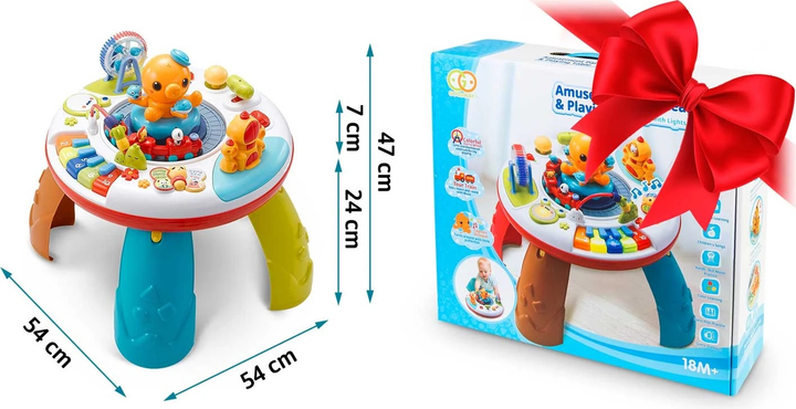 Stolik edukacyjny Ricokids z muzyką i dźwiękiem 2 w 1 781800 (5903890610272) - obraz 9