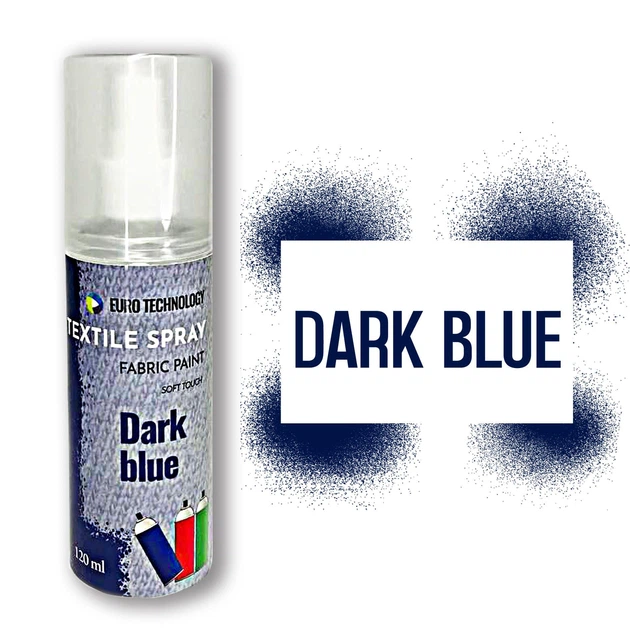 Спрей краска для ткани «Dark blue», 120 мл - Фото 2 Спрей краска для ткани «Dark blue», 120 мл - изображение 2