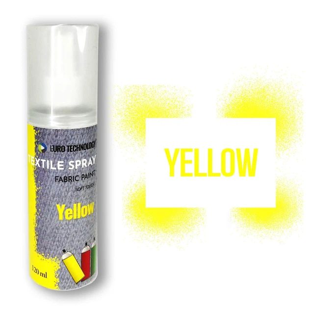 Спрей фарба для тканини «Yellow», 120 мл - Фото 2 Спрей фарба для тканини «Yellow», 120 мл - зображення 2