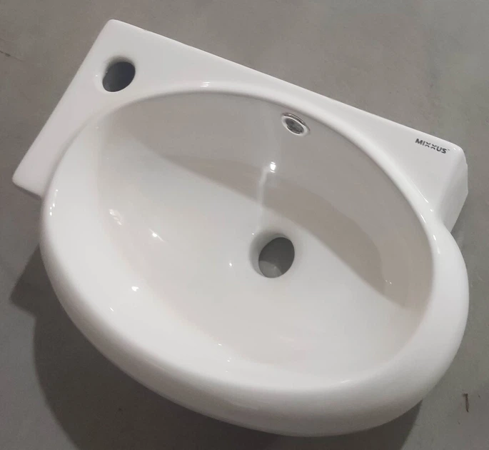 Раковина подвесная Mixxus Premium DIVERSE-1201-R 400х215х140mm с отверстием под смеситель и переливом (MP6506) - изображение 6