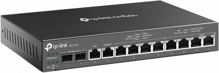 Маршрутизатор TP-Link ER7212PC Omada (ER7212PC) (223C3B6001637) - Уцінка - зображення 2