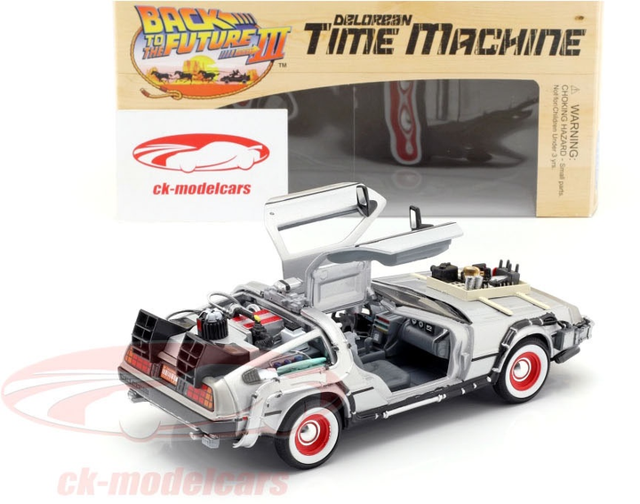 Автомобіль Welly DeLorean Назад в майбутнє III 1:24 130-22444 (4891761124441) (955555911437406) - Уцінка - зображення 3