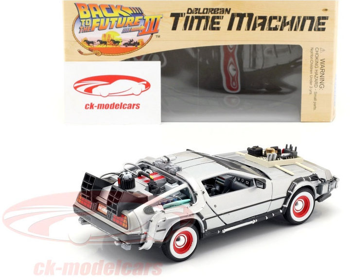 Автомобіль Welly DeLorean Назад в майбутнє III 1:24 130-22444 (4891761124441) (955555911437406) - Уцінка - зображення 4