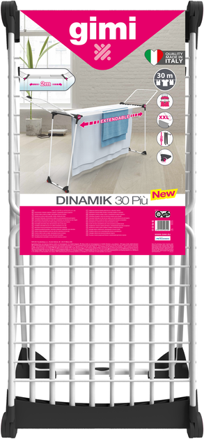 Сушарка для білизни підлогова Gimi Dinamik 30 Plus (929683) - зображення 2