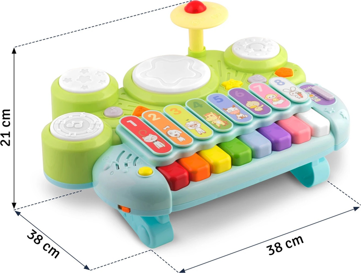 Zabawka edukacyjna cymbałki Ricokids Ksylofon i perkusja RK-751 (5903890616465) - obraz 11