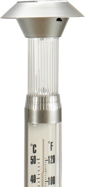 Lampa solarna LED z termometrem Grundig Srebrny - obraz 3