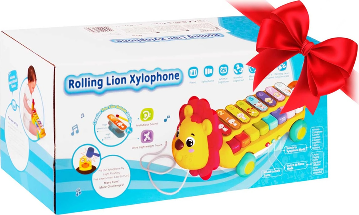Zabawka edukacyjna cymbałki Ricokids Ksylofon Lewek RK-740 (5903890616328) - obraz 7