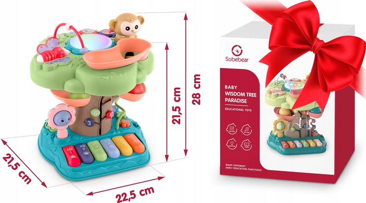 Zabawka edukacyjna Ricokids Drzewko z melodią 781600 (5903890610258) - obraz 12