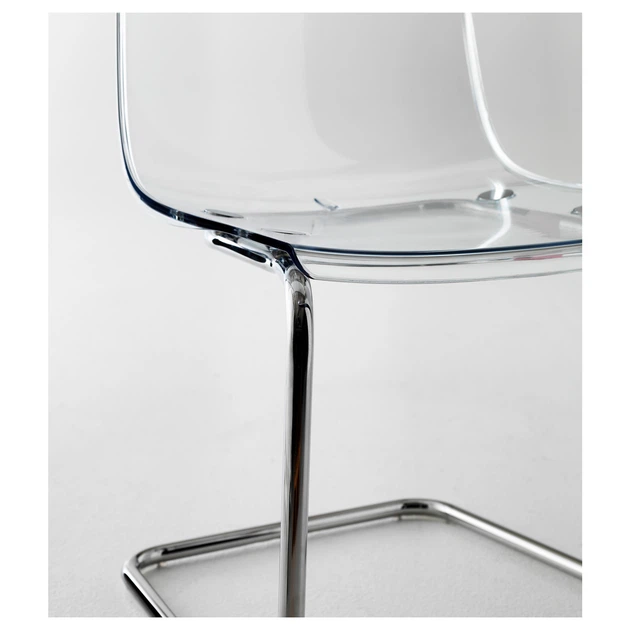 Стілець робочий IKEA TOBIAS білий хром 803.496.71 - Фото 2 Стілець робочий IKEA TOBIAS білий хром 803.496.71 - зображення 2