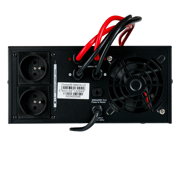 UPS IPS CO-sinusUPS-1000W/12V-LCD 1200VA/1000W z ładowarką (5902135132999) - obraz 3