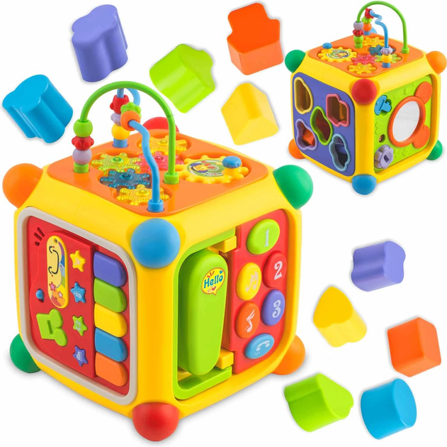 Zabawka edukacyjna Ricokids Kostka 6 w 1 RK-747 (5903890616427) - obraz 2