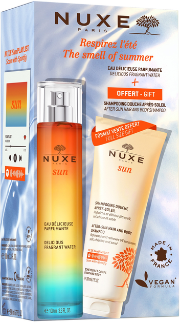 Набір доглядової косметики Nuxe Sun The Smell of Summer Ароматична вода 100 мл + Гель для душу 200 мл (3264680039638) - зображення 1