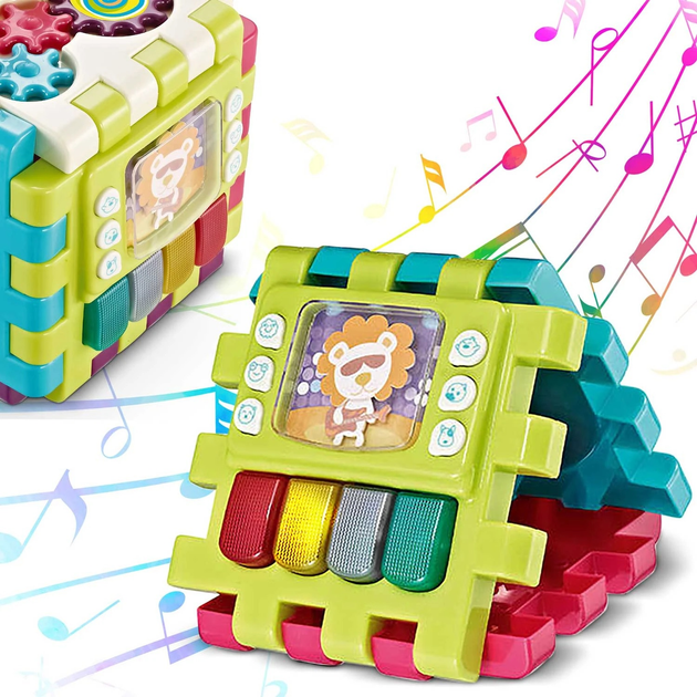 Zabawka edukacyjna Ricokids Kostka z melodią 10 w 1 781700 (5903890610265) - obraz 10