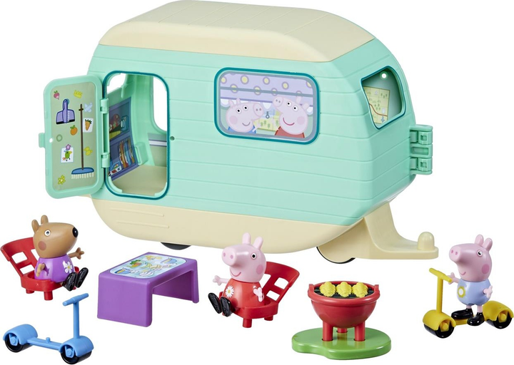 Zestaw zabawek Hasbro Peppa Pig: Peppa's Caravan F8863 (5010996214768) - obraz 4
