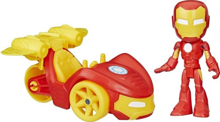 Zestaw zabawek Hasbro Marvel: Spidey and his Amazing Friends Iron Man & Iron Racer F7458 (5010996221964) - obraz 3