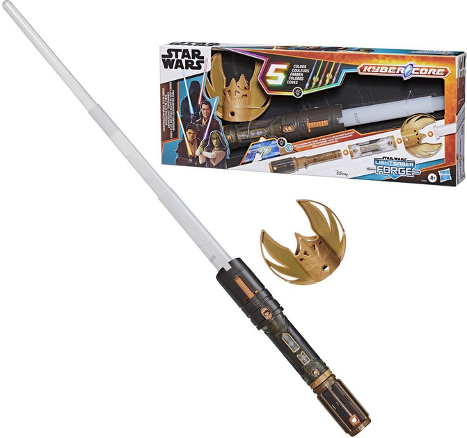Wysuwany miecz świetlny Hasbro Disney Star Wars: Lightsaber Forge Kyber Core Force Color Master Lightsaber F9499 (5010996236685) - obraz 2