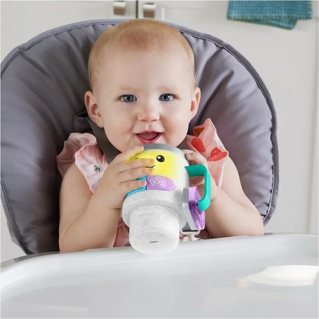 Інтерактивна іграшка для дітей Fisher-Price Laugh and Learn сніданок Wake Up and Learn HWY44 (194735223954) - зображення 4