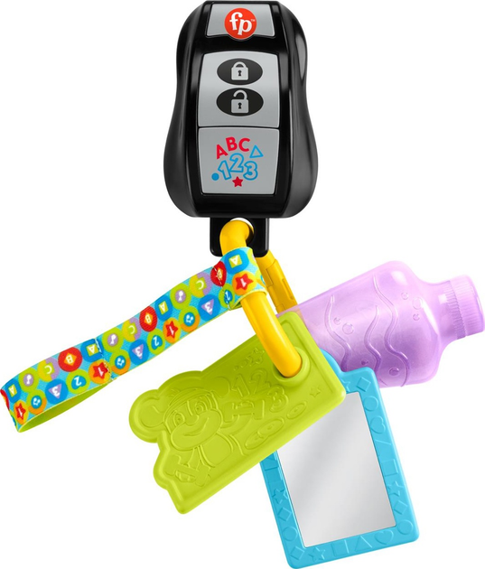 Zabawka interaktywna dla dzieci Fisher-Price Laugh and Learn kluczyki edukacyjne Play and Go HWY40 (194735223916) - obraz 2
