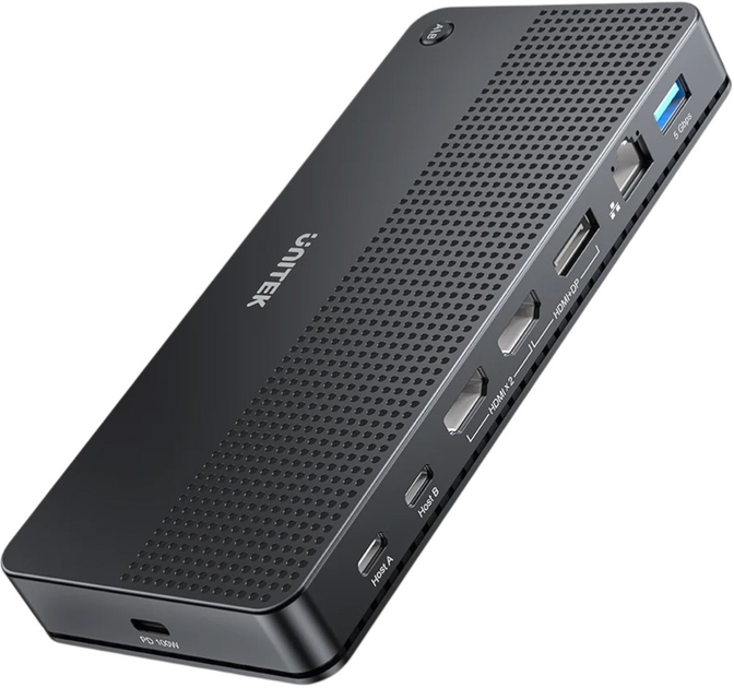 KVM-перемикач Unitek 4K 2x HDMI 1x DP 4x USB-C 3x USB-A (D1103A01) - зображення 3