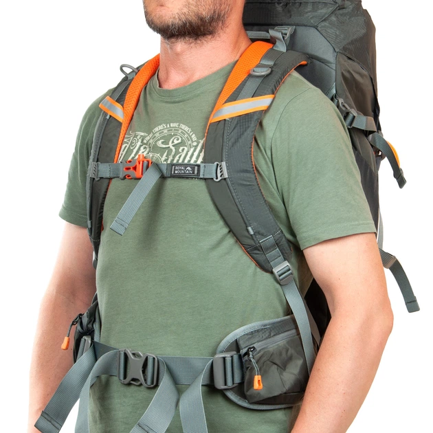 Туристичний рюкзак Royal Mountain 48+5л PR-250618-40531 сірий - зображення 19