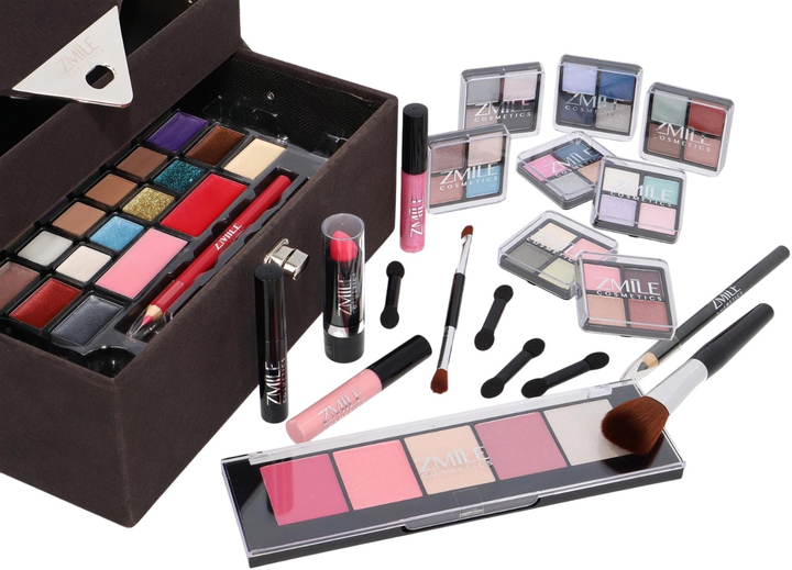 Zestaw kosmetyków do makijażu Zmile Cosmetics Beauty Case Velvety Ciemnoszary (4038432014513) - obraz 4
