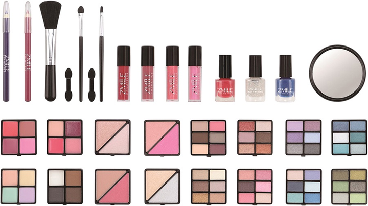 Zestaw kosmetyków do makijażu Zmile Cosmetics Traveller Blue w walizce (4038432014681) - obraz 5