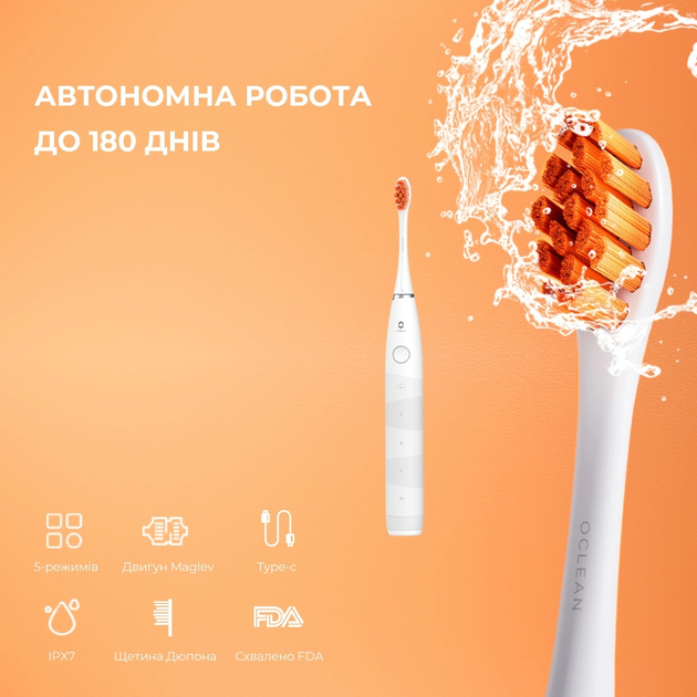 Электрическая зубная щетка Oclean Flow S Electric Toothbrush Green - изображение 9