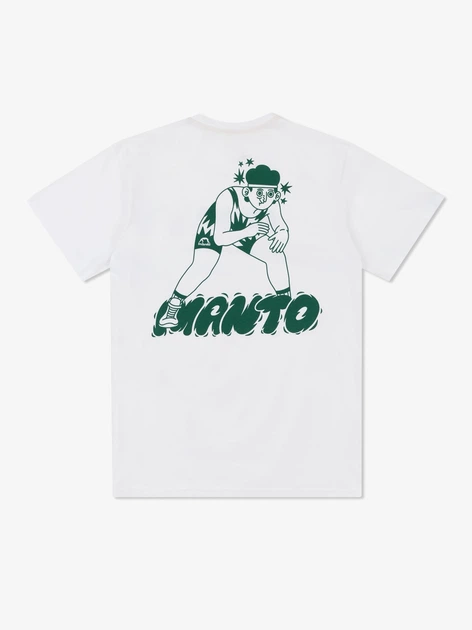 Футболка MANTO t-shirt LUTEK WRESTLER White L - Фото 3 Футболка MANTO t-shirt LUTEK WRESTLER White L - зображення 3